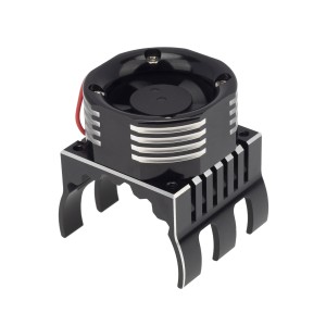 Aluminium Motor Cooling Fan HeatSink Mount - 42mm TRAXXAS 1/10 MAXX E-MAXX E-REVO SUMMIT TRUCK - BLACK - MHS008/BK