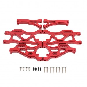 Aluminium Front and Rear Suspension Arm Set ARRMA 1/7 INFRACTION LIMITLESS FELONY 6S 1/8 Typhon 6S - RED - AR330503/RE