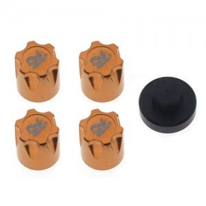 Aluminum M4 1.9 2.2 Inch Nut Wheel Rim Cap For 1/10 RC Crawler TRAXXAS TRX-4 AXIAL AX10 SCX10 ROCK TRUCK - GOLD - WNM401/GO