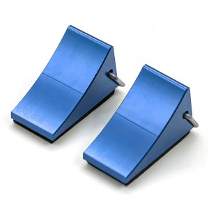 Crawler Accessories Aluminum Wheel Blocks Tyre Stopper For 1/10 TRAXXAS TRX-4 AXIAL SCX10 CRAWLER - BLUE - AS-SS01/BU