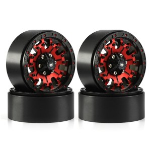 Aluminum 1.9 Inch 56mm x 26mm Metal Beadlock Wheel Hub Wheel For 1/10 RC Axial SCX10 II III Traxxas TRX-4 Crawler - RS-WH06/BK