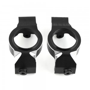 Aluminum Front Caster Blocks C-Hub 7732 1/5 RC TRAXXAS X-MAXX MONSTER TRUCK 77086-4 - BLACK - TRX-7732/BK