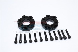 DELRIN HEX WIDENERS (+5MM THICKNESS) AXIAL YETI ROCK RACER - DYT010/+5MM-BK