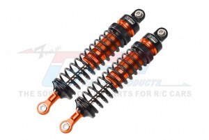 GPM HR102F ALUMINUM FRONT ADJUSTABLE SPRING DAMPERS 102mm LOSI 1/10 4WD HAMMER REY U4 ROCK RACER LOS03030 - HR102F-OR-BK