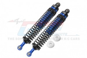GPM HR122R ALUMINUM REAR ADJUSTABLE SPRING DAMPERS 122mm  LOSI 1/10 4WD HAMMER REY U4 ROCK RACER LOS03030 - BLUE - HR122R-B-BK
