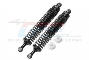 GPM HR122R ALUMINUM REAR ADJUSTABLE SPRING DAMPERS 122mm  LOSI 1/10 4WD HAMMER REY U4 ROCK RACER LOS03030 - HR122R-BK-BK
