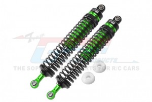 GPM HR122R ALUMINUM REAR ADJUSTABLE SPRING DAMPERS 122mm  LOSI 1/10 4WD HAMMER REY U4 ROCK RACER LOS03030 - GREEN - HR122R-G-BK