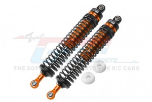 GPM HR122R ALUMINUM REAR ADJUSTABLE SPRING DAMPERS 122mm  LOSI 1/10 4WD HAMMER REY U4 ROCK RACER LOS03030 - ORANGE - HR122R-OR-BK