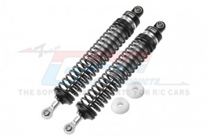 GPM HR122R ALUMINUM REAR ADJUSTABLE SPRING DAMPERS 122mm  LOSI 1/10 4WD HAMMER REY U4 ROCK RACER LOS03030 - SILVER - HR122R-S-BK