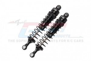 GPM RK108F ALUMINUM FRONT ADJUSTABLE SPRING DAMPERS - 108mm LOSI 1/10 4WD HAMMER REY U4 ROCK RACER LOS03030 - RK108F-BK-BK