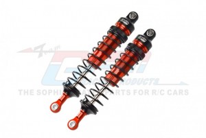 GPM RK108F ALUMINUM FRONT ADJUSTABLE SPRING DAMPERS - 108mm LOSI 1/10 4WD HAMMER REY U4 ROCK RACER LOS03030 - ORANGE - RK108F-OR-BK