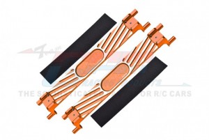 GPM XRT0126A ALUMINUM BATTERY HOLD-DOWN 7819 TRAXXAS 1/6 4WD XRT 8S 78086-4 - ORANGE - XRT0126A-OR