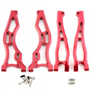 Aluminum Front Upper Lower Arm FOR ARRMA FIRTEAM KRATON OUTCAST 6S - RED - ARA33065556/RE