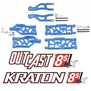 Aluminum Full Front Upper Lower Suspension Arm ARA310926 1/5 ARRMA KRATON OUTCAST 8S - ARA310926/BU