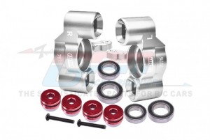 GPM MAS021N ALUMINUM 7075-T6 FRONT KNUCKLE ARMS AR330187 ARRMA 1/8 TALION TYPHON 1/7 INFRACTION MOJAVE FIRETEAM 6S BLX - SILVER - MAS021N-S