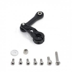 Aluminum Steering Link Rod Servo Horn Arm 25T For ARRMA 1/7 INFRACTION MOJAVE 1/8 KRATON SENTON TYPHON TALION OUTCAST 6S BLX - RS-AR340061/BK
