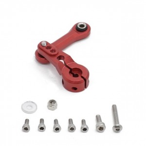 Aluminum Steering Link Rod Servo Horn Arm 25T For ARRMA 1/7 INFRACTION MOJAVE 1/8 KRATON SENTON TYPHON TALION OUTCAST 6S BLX - RED - RS-AR340061/RE