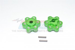 ALUMINIUM 2.2 WHEEL HUB ADAPTERS  (9MM THICKNESS) AXIAL YETI ROCK RACER - YT009A-G