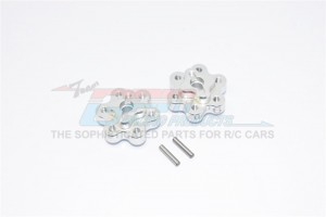 ALUMINIUM 2.2 WHEEL HUB ADAPTERS  (9MM THICKNESS) AXIAL YETI ROCK RACER - Silver - YT009A-S