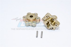 ALUMINIUM 2.2 WHEEL HUB ADAPTERS  (9MM THICKNESS) AXIAL YETI ROCK RACER - Titanium - YT009A-TIT