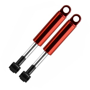 Aluminum Oil Damper 1 Pairs 56515 For 1/14 TRACTOR TRACTOR TRUCK MAN BENZ ACTROS - RED - TA-56515/RE