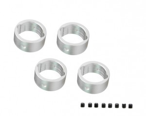 Aluminum Drive Cup 17mm Sleeves Ring 1/5 TRAXXAS X-MAXX 6S 8S 1/6 XRT 8S - SILVER - XRT039S/SI
