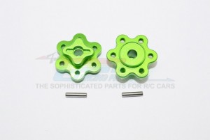 ALUMINIUM 2.2 WHEEL HUB ADAPTERS  (9MM THICKNESS)ECONOMY VERSION  AXIAL YETI ROCK RACER - YT009B-G