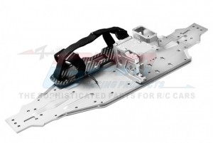 ALUMINUM 7075 CHASSIS PLATE W/ SERVO MOUNT BATTERY TRAY TRAXXAS RC 1/8 SLEDGE MONSTER 95076-4 - SLE1612638B-S
