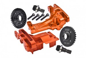 GPM XRT12131032 ALU 7075 F AND R UPPER BULKHEAD WITH DIFFERENTIAL GEAR SET 32/10T TRAXXAS 1/5 X-MAXX 8S TRAXXAS 1/6 XRT 8S - XRT12131032-OR
