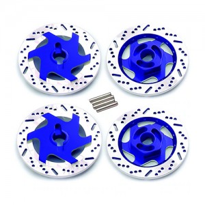 Aluminum Brake Disc With 12mm Hex Adapter For 1/10 RC SAKURA D3 D4 AWD RWD Drift Car - SAK-D4DISC/BU