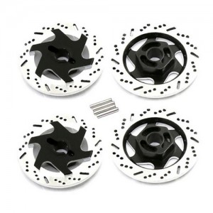 Aluminum Brake Disc With 12mm Hex Adapter For 1/10 RC SAKURA D3 D4 AWD RWD Drift Car - SAK-D4DISC/BK