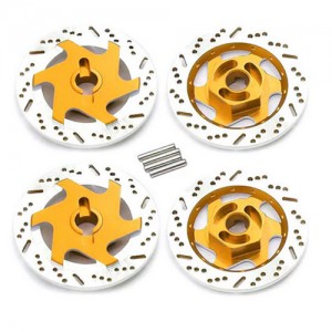 Aluminum Brake Disc With 12mm Hex Adapter For 1/10 RC SAKURA D3 D4 AWD RWD Drift Car - SAK-D4DISC/GO