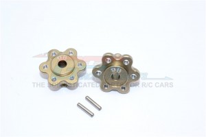 ALUMINIUM 2.2 WHEEL HUB ADAPTERS  (9MM THICKNESS)ECONOMY VERSION  AXIAL YETI ROCK RACER - YT009B-TIT