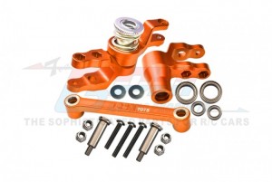 GPM TXMS048N ALUMINUM 7075-T6 FRONT STEERING ASSEMBLY 8946 TRAXXAS 1/10 MAXX / MAXX W/WIDE MONSTER - ORANGE - TXMS048N-OR
