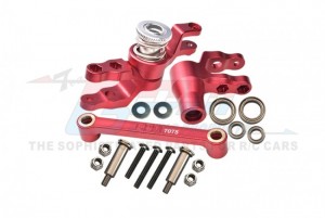 GPM TXMS048N ALUMINUM 7075-T6 FRONT STEERING ASSEMBLY 8946 TRAXXAS 1/10 MAXX / MAXX W/WIDE MONSTER - RED - TXMS048N-R