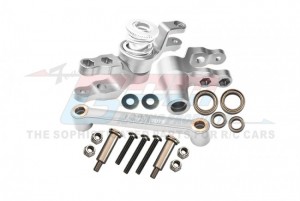GPM TXMS048N ALUMINUM 7075-T6 FRONT STEERING ASSEMBLY 8946 TRAXXAS 1/10 MAXX / MAXX W/WIDE MONSTER - SILVER - TXMS048N-S