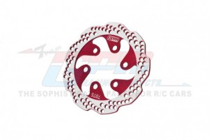 GPM MX010/DISK ALUMINUM 7075-T6 REAR BRAKE DISK LOSI 1/4 PROMOTO-MX MOTORCYCLE LOS06000 LOS06002 - RED - MX010/DISK-R