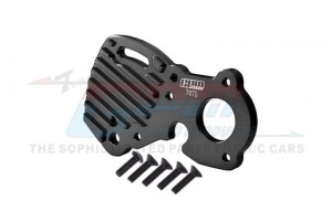 GPM ER2018N ALUMINUM 7075-T6 MOTOR PLATE 8690 TRAXXAS 1/10 E-REVO VXL MONSTER 86086-4 - BLACK - ER2018N-BK