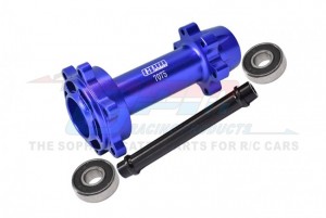 GPM MX007 ALUMINUM 7075 REAR WHEEL HUB HEX LARGER INNER BEARINGS LOS262012 LOSI 1/4 PROMOTO-MX MOTORCYCLE - BLUE - MX007-B