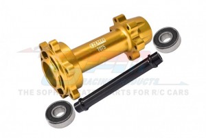 GPM MX007 ALUMINUM 7075 REAR WHEEL HUB HEX LARGER INNER BEARINGS LOS262012 LOSI 1/4 PROMOTO-MX MOTORCYCLE - GOLD - MX007-GD