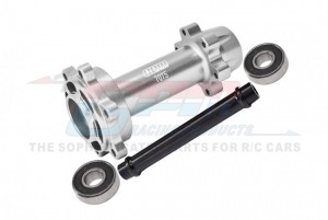 GPM MX007 ALUMINUM 7075 REAR WHEEL HUB HEX LARGER INNER BEARINGS LOS262012 LOSI 1/4 PROMOTO-MX MOTORCYCLE - SILVER - MX007-S