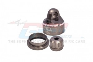 GPM MXDP/CAP ALUMINUM 7075-T6 SHOCK CAP SET LOS263008  LOSI 1/4 PROMOTO-MX MOTORCYCLE - TITANIUM - MXDP/CAP-TIT