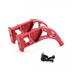 ALUMINUM REAR WING DIFFUSER SUPPORT MOUNT ARA320519 1/7 FELONY / INFRACTION / LIMITLESS 6S BLX - RED - RS-ARA320519/RE