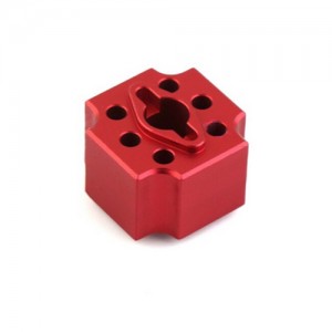 Aluminum Differential Locker Spool For 1/8 RC TRAXAS SLEDGE MONSTER 95076-4 - RED - SLE018-RE
