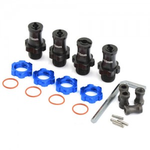 Aluminum 17mm Wheel Hub + 10mm Offset TRAXXAS SLASH 4X4 VXL 2WD RUSTLER STAMPEDE - TRX17+10MM/BU