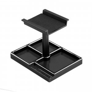 Aluminum 360 Degree Rotation Pit Stand For 1/18 TRAXXAS TRX-4M 1/24 SCX24 XC-1 - ST18/BK