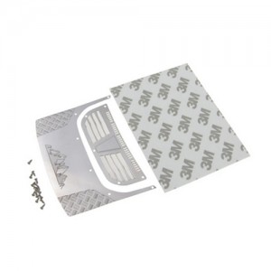 DIY Decoration Front Engine Cover Plate For TRAXXAS 1/18 RC TRX-4M Bronco Crawler 97054-1 - SILVER - TRX4M-BD02/SI