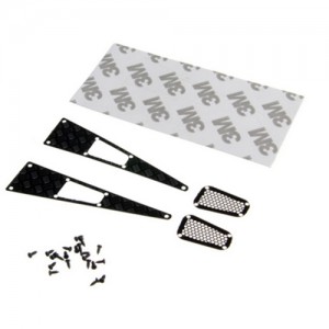 DIY Decoration Intake Grille For TRAXXAS 1/18 RC TRX-4M Defender Crawler 97074-1 - BLACK - TRX4M-FD03/BK