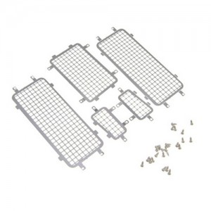 DIY Decoration Window Mesh For TRAXXAS 1/18 RC TRX-4M Defender Crawler 97074-1 - SILVER - TRX4M-FD05/SI