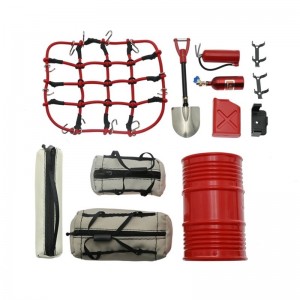 Decoration Accessories Parts Storage Bag Extinguisher Shovel Fuel Tank Luggage Net 1/10 AXIAL SCX10II TRAXXAS TRX-4 Crawler - AS-TRX4/KH